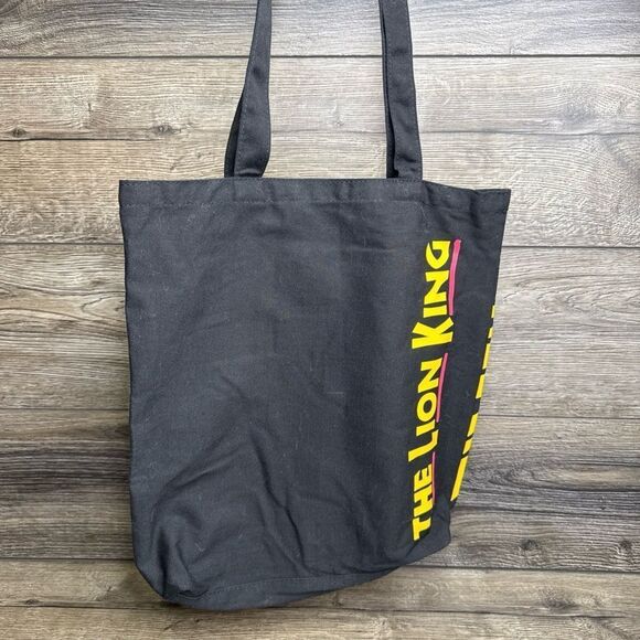 Disney The Lion King Broadway Play Musical Canvas Tote Bag Black - Picture 1 of 3